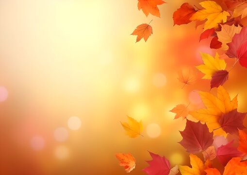 Autumn leaves, generative ai