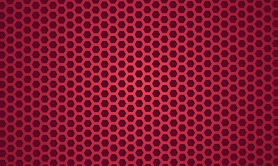 Hexagon background design illustration, abstract hexagon red gradient background design illustration