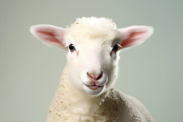 Fototapeta premium lamb portrait studio shot
