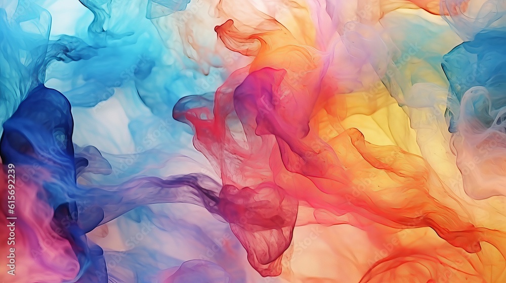 Poster alcohol ink colors translucent. abstract multicolored marble texture background generative ai