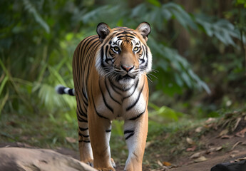 Obraz premium sunda tiger in the jungle