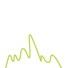 Grass doodle sketch style set. Hand drawn grass field outline scribble Background