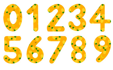 fruit numer, Pineapple