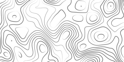 Black and white wavy paper curve relief abstract topographic map background. Geographic mountain relief. Topographic map lines, contour background. Abstract wave lines background.