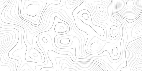 Abstract wave curved lines topographic contours map background. Abstract geographic wavy and curve grid lines map background.