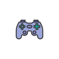 Gamepad filled outline icon