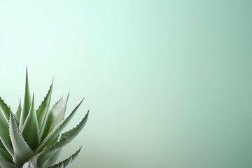 Fototapeta na wymiar Aloe mockup background. Generate Ai