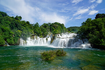 Obraz premium scenic waterfall in krka national park