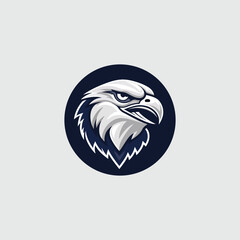 Eagle Head Eagle Logo Symbol Gaming. Logo Elegant Element for Brand, Eagle Abstract Symbols