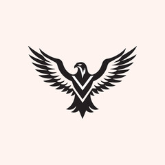 Eagle logo emblem design, editable for your business. Vector illustration