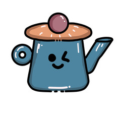 teapot and cup