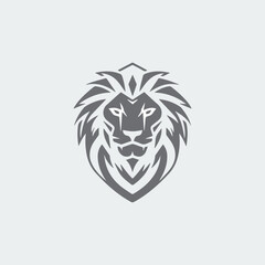 Lion Head Logo Icon Vector Illustration template