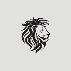 Lion Head Logo Icon Vector Illustration template