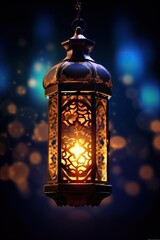 Obraz premium modern Islamic holiday background ornamental Arabic made with Generative AI