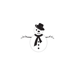 snowman icon symbol sign vector