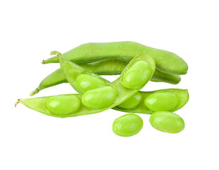 Green soybeans on transparent png