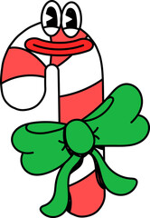 Hand drawn vector illustration of Candy Retro Cartoon Art Style | Logo, Icon, Visual Identity, Asset