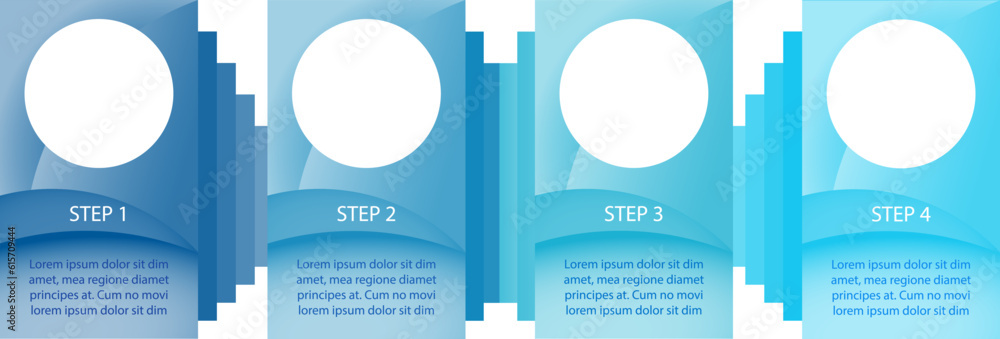 Poster career development infographic chart design template. project solution. abstract vector infochart wi