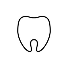 Tooth Vector icon. teeth illustration sign. dentist logo or symbol.
