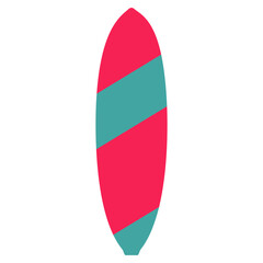 Surfing Board Illustration