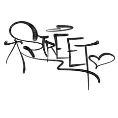 illustration street  graffiti tag lettering hip-hop letters