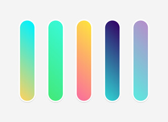 Vector colorful gradient background collection