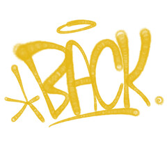 illustration Black graffiti tag lettering aerosol can spray paint