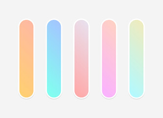ector colorful gradient background collection. Gradient pastel colorful.