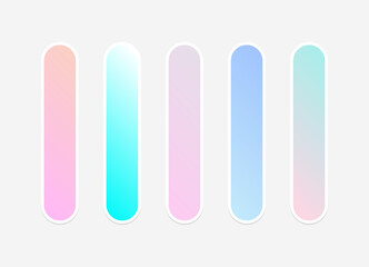 ector colorful gradient background collection. Gradient pastel colorful.
