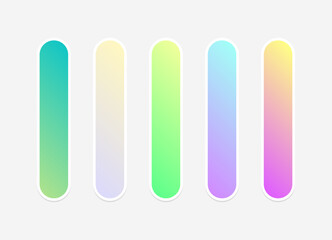 ector colorful gradient background collection. Gradient pastel colorful.