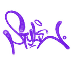 illustration Black graffiti tag lettering aerosol can spray paint © arts_vector