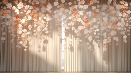 Backdrops wedding flower arrangements, Flower backdrop design Indoor wedding luxury.