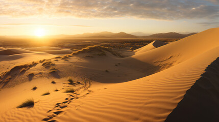 Plakat landscape of sand dunes