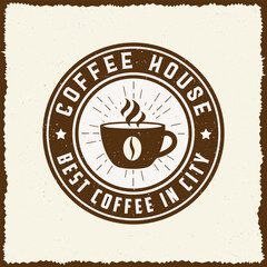 Coffee shop and badge collection vintage logo