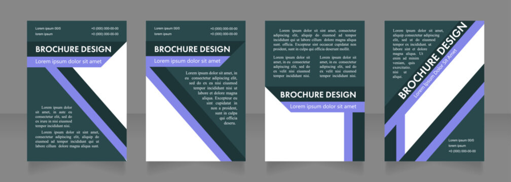 Improving patient wellness blank brochure layout design. Vertical poster template set with empty copy space for text. Premade corporate reports collection. Editable flyer paper pages