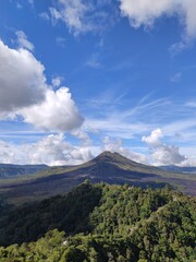 clouds over the mountain