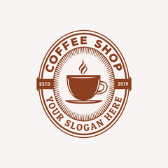 Coffee shop and badge collection vintage logo