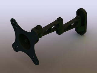 Adjustable Swivel Monitor Mounts 3D model