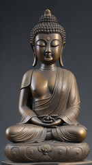 golden buddha statue_Ai