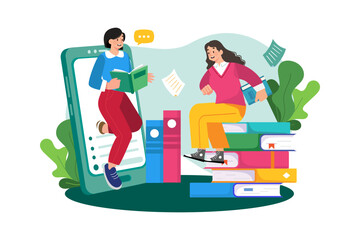 Book lover joins literary discussions.