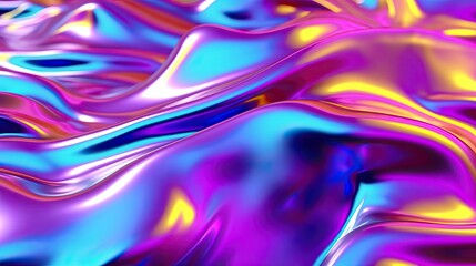 Abstract background iridescent holographic made with Generative AI