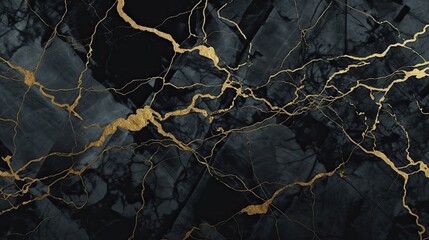 Dark color marble texture black marble background made with Generative AI