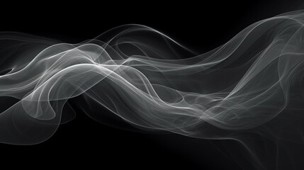single-line smoke abstract background,  Generative AI