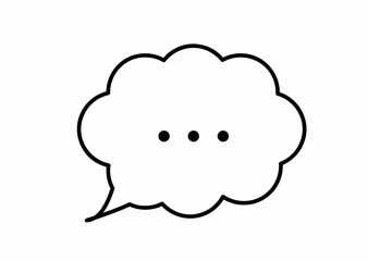 言葉に詰まる吹き出し