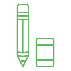 Pencil and eraser Icon