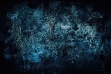 Fototapeta na wymiar Dark blue abstract background. Blue black grunge background. Generative AI.