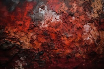 Obraz na płótnie Canvas Red black grunge background. Toned concrete texture. Grunge wallpaper background. Generative AI.