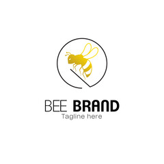 Honey Bee abstract logo design