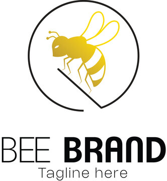 bee logo vector