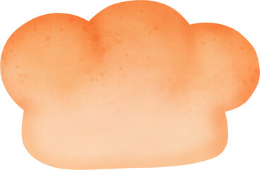 Cute bread watercolor illustration for bakery shop.